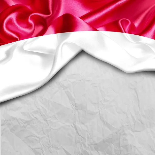 Lambaikan bendera Indonesia — Stok Foto