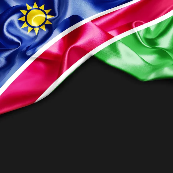 Waving flag of Namibia — Stock Photo, Image