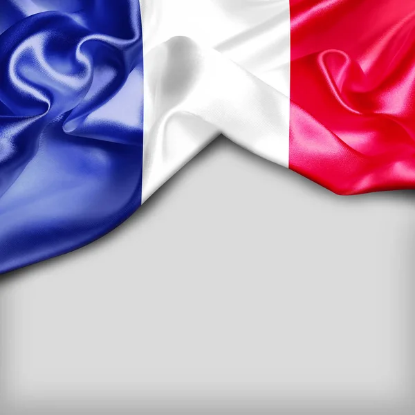 Vlnící se vlajka Francie — Stock fotografie