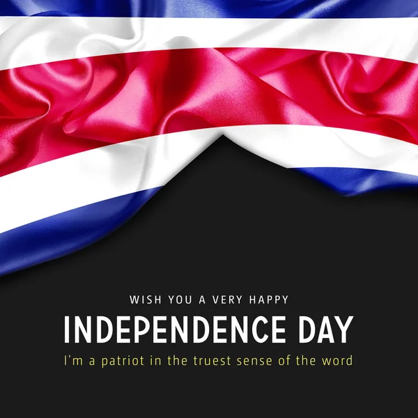 Costa Rica függetlenség napja kártya — Stock Fotó