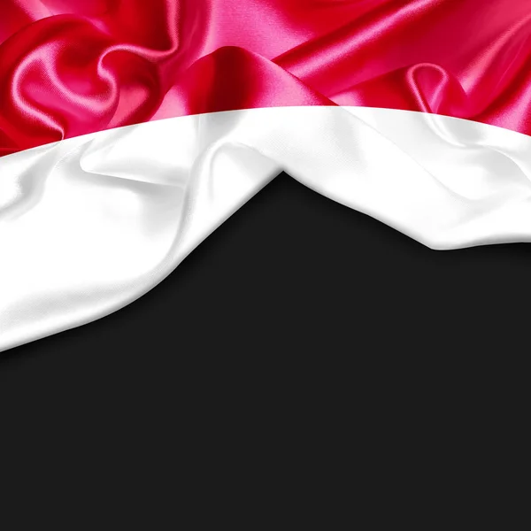 Falista flaga Indonezji — Zdjęcie stockowe