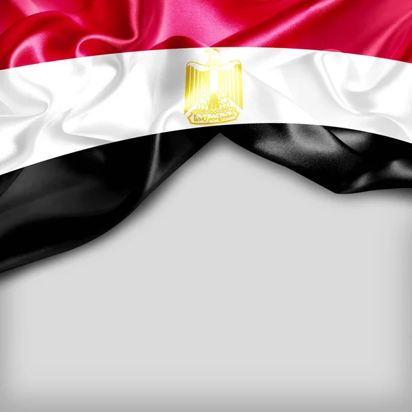 挥舞着国旗的埃及 — 图库照片