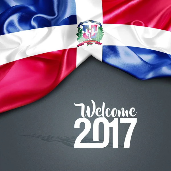Feliz ano novo na República Dominicana — Fotografia de Stock