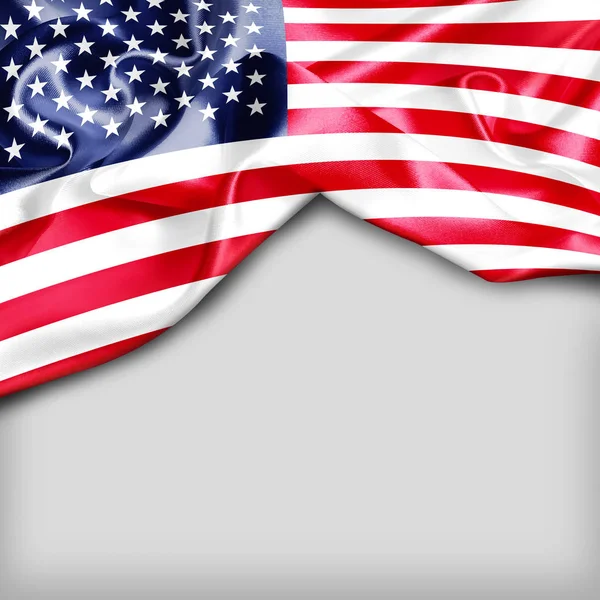 Vlající vlajka Usa — Stock fotografie