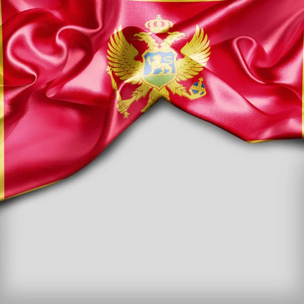Melambaikan bendera montenegro — Stok Foto