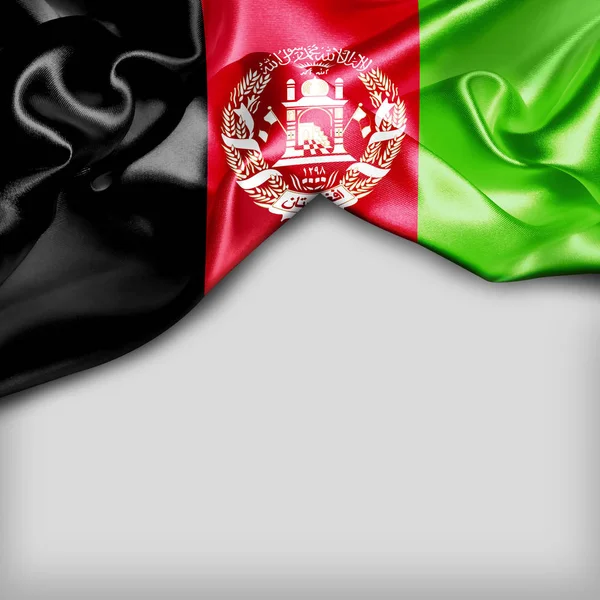 Національний прапор Афганістану — стокове фото
