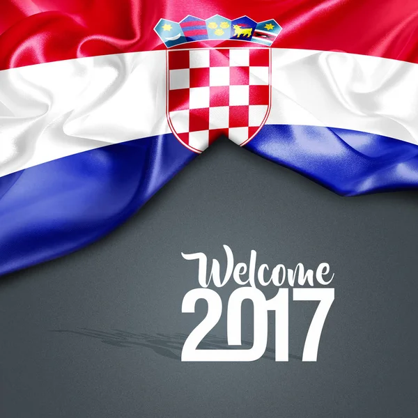 2017  New year in Croatia — Stock Photo, Image