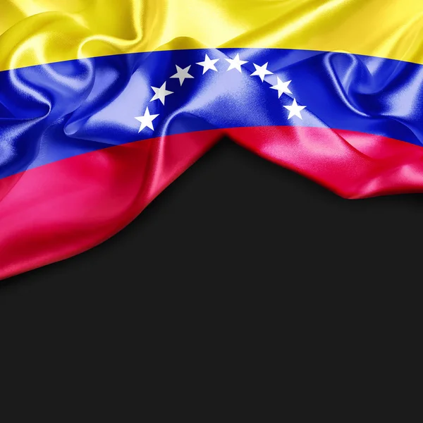 挥舞着国旗的委内瑞拉 — 图库照片