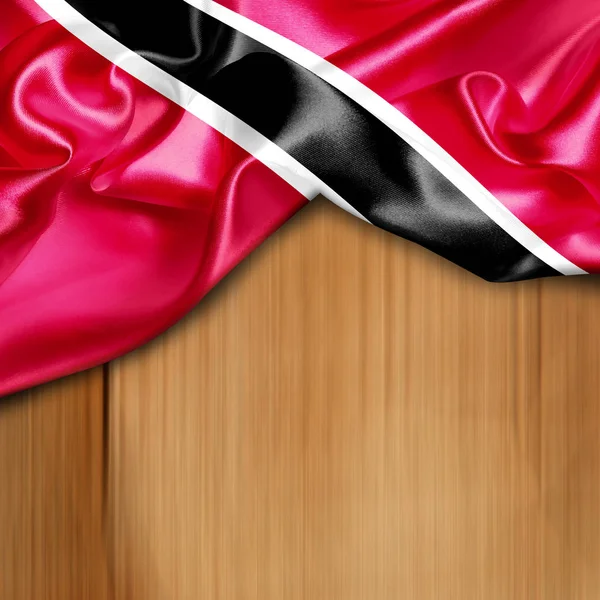 Viftande flagga trinidad och tobago — Stockfoto