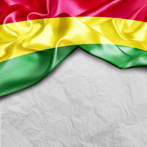 Flagge von Bolivien schwenken — Stockfoto