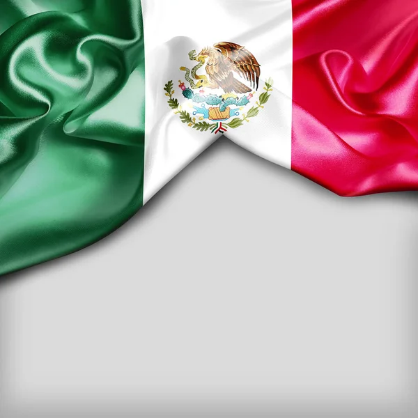Κυματιστή σημαία του Μεξικού — Φωτογραφία Αρχείου
