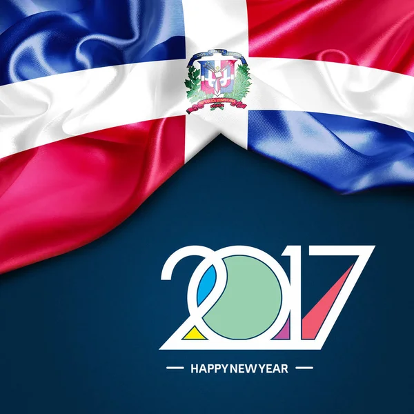 Happy new year in  Dominican Republic — Stock Photo, Image