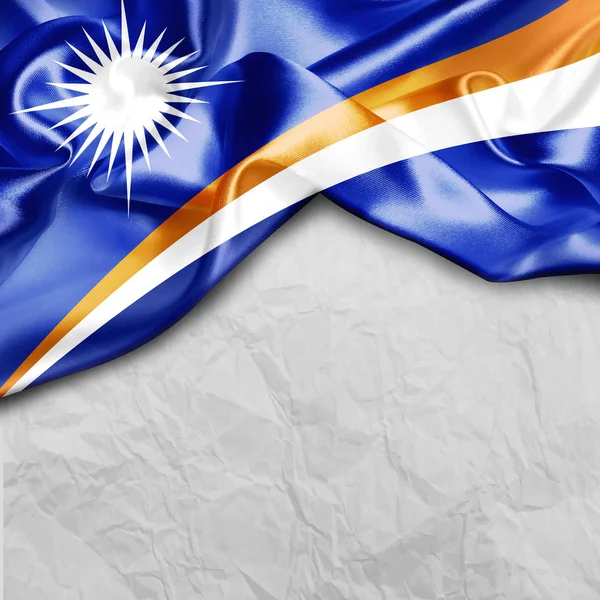 Bandera ondeante de las Islas Marshall —  Fotos de Stock