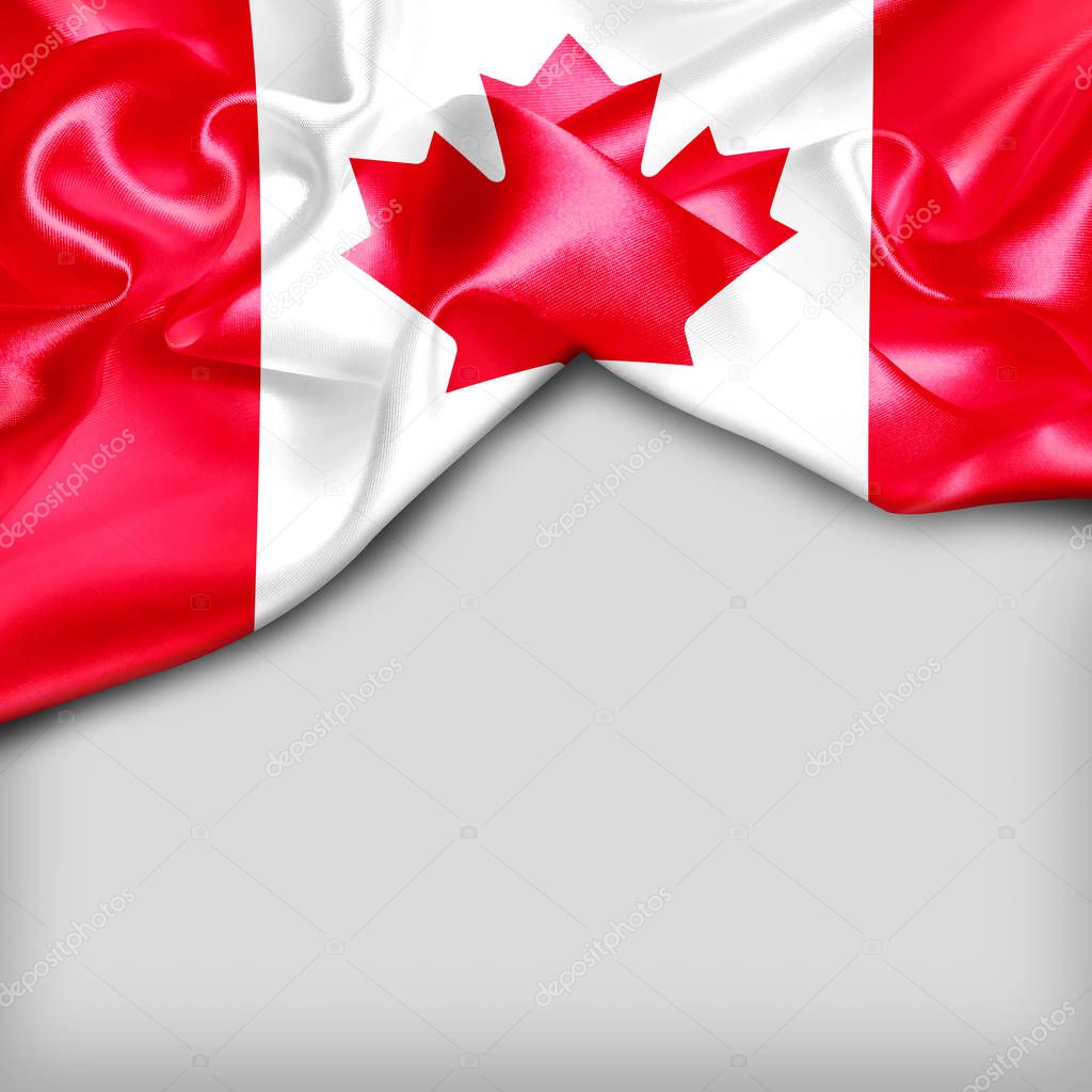 waving flag of Canada