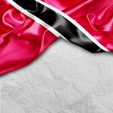 trinidad ve tobago Cumhuriyeti bayrağı sallayarak