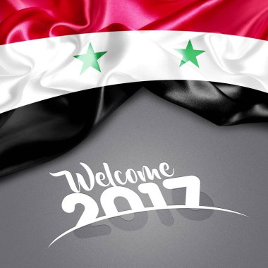 2017  New year in Syria clipart