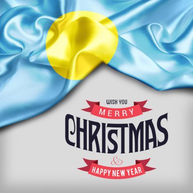 palau Cumhuriyeti bayrağı sallayarak