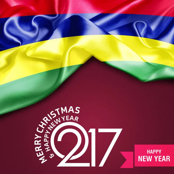 2017  New year in Mauritius — Stock Photo, Image