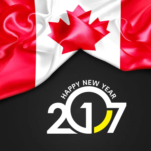 2017  New year in Canada — Stock Photo, Image