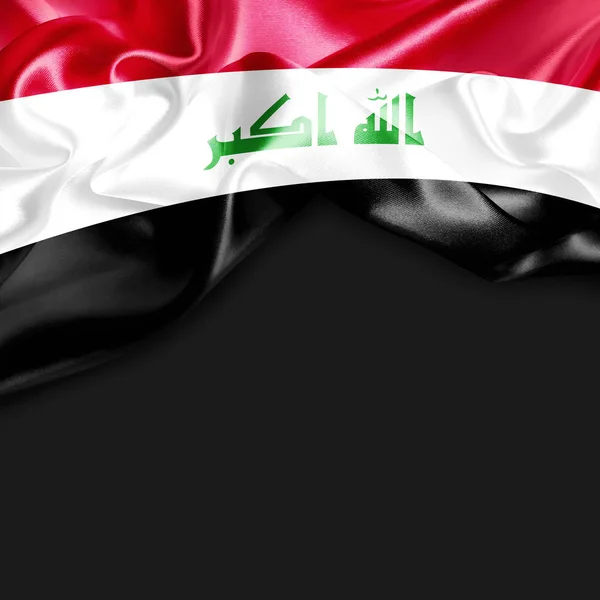 Vlající vlajka Iráku — Stock fotografie