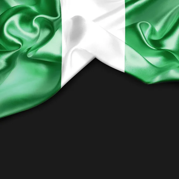 Waving flag of Nigeria — Stock Photo, Image