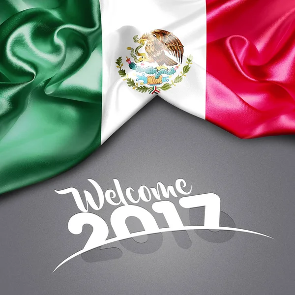 2017  New year in Mexico — Stock Photo, Image