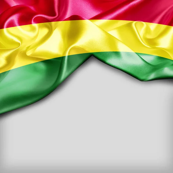 Flagge von Bolivien schwenken — Stockfoto