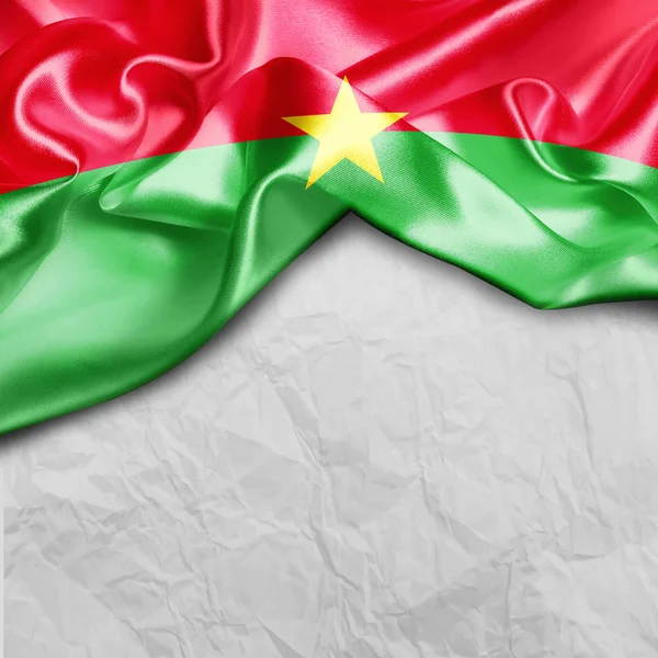 Розмахуючи прапором Буркіна-Фасо — стокове фото