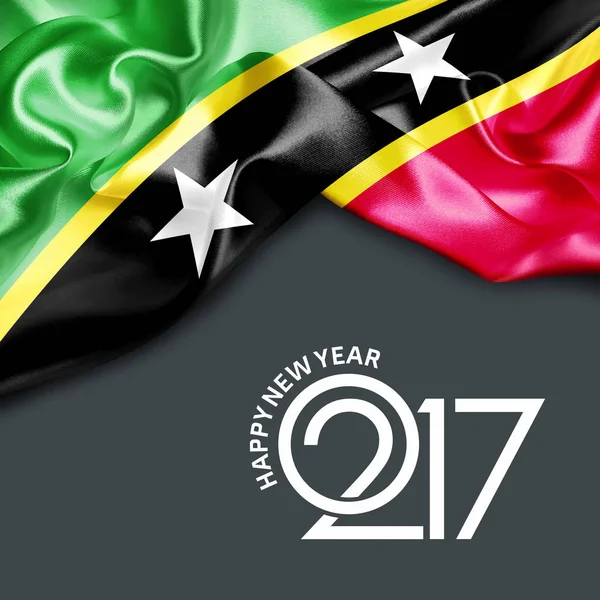 2017 Neujahr in Saint Kitts und Nevis — Stockfoto