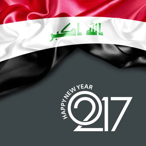 Viftande flagga Irak — Stockfoto
