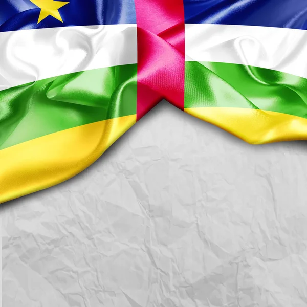 Bandera ondeante de República Centroafricana — Foto de Stock