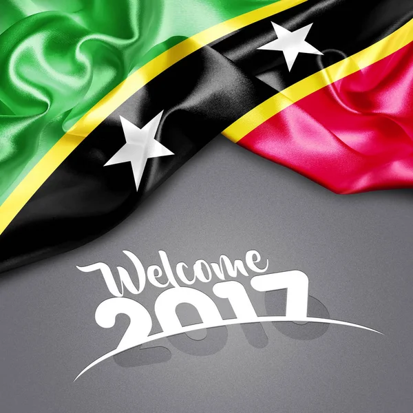 2017 Nieuwjaar in Saint Kitts en Nevis — Stockfoto