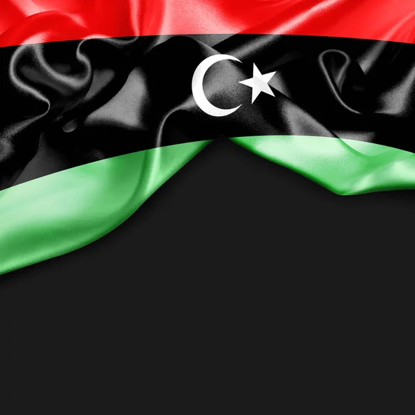 Líbia lobogtató lobogója — Stock Fotó
