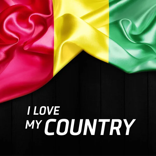 Я люблю свою країну з прапором — стокове фото