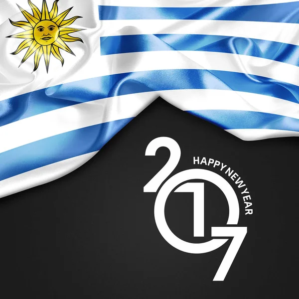 2017 новий рік в Уругваї — стокове фото