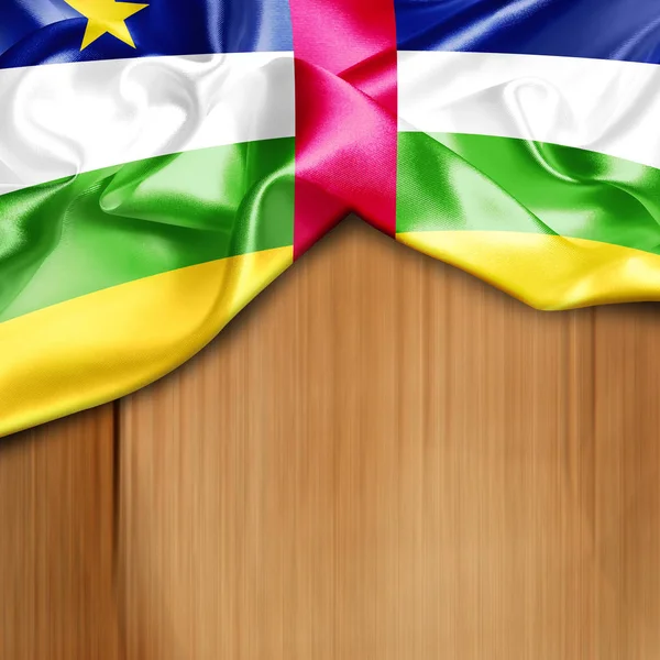 Bandera ondeante de República Centroafricana — Foto de Stock