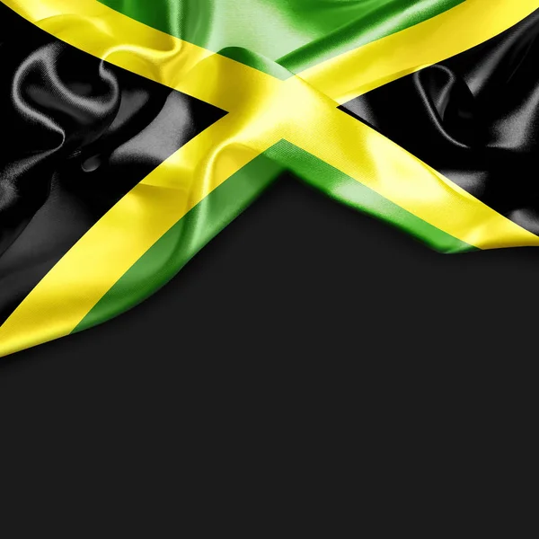ジャマイカの旗を振って — ストック写真