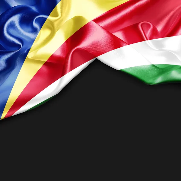 Viftande flagga Seychellerna — Stockfoto