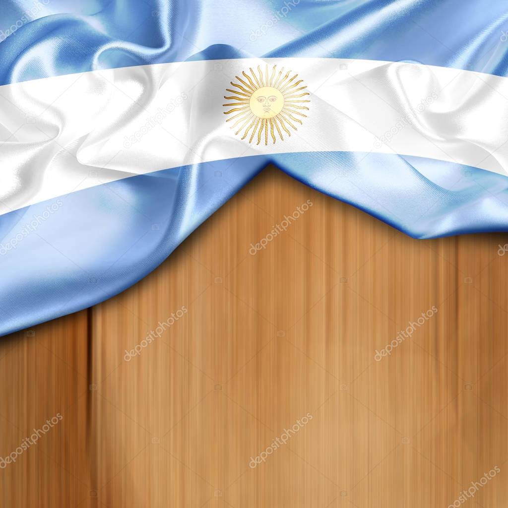 waving flag of Argentina