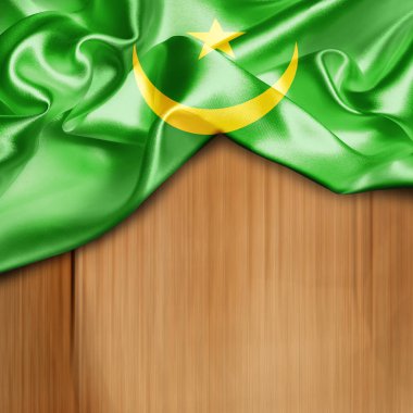 Moritanya bayrağı sallayarak