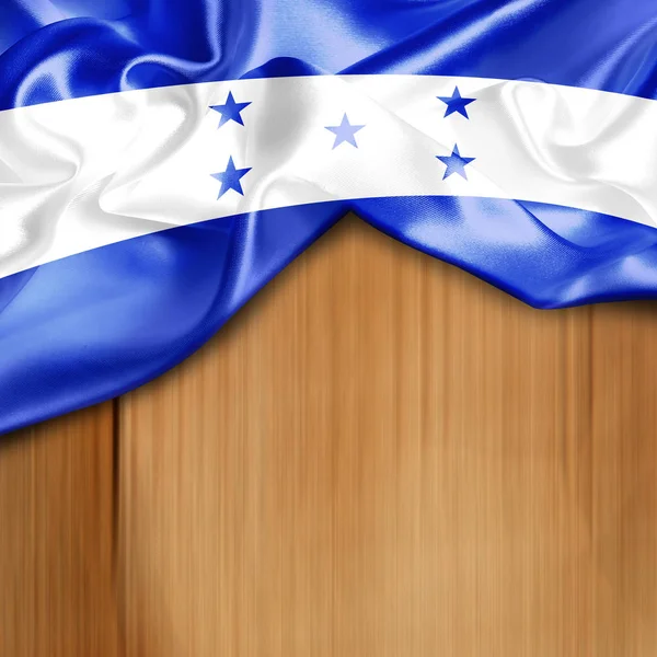 Acenando bandeira de honduras — Fotografia de Stock
