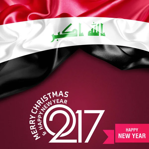 Iraqs vifteflagg – stockfoto