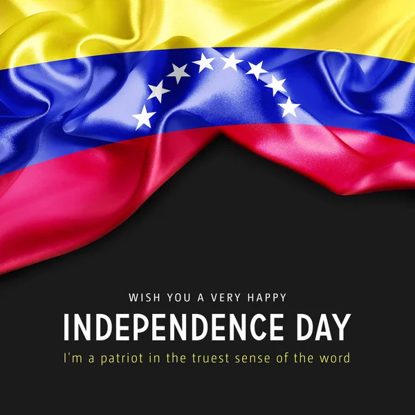 Waving flag of Venezuela — Stock Photo, Image