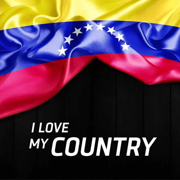 Waving flag of Venezuela — Stock Photo, Image