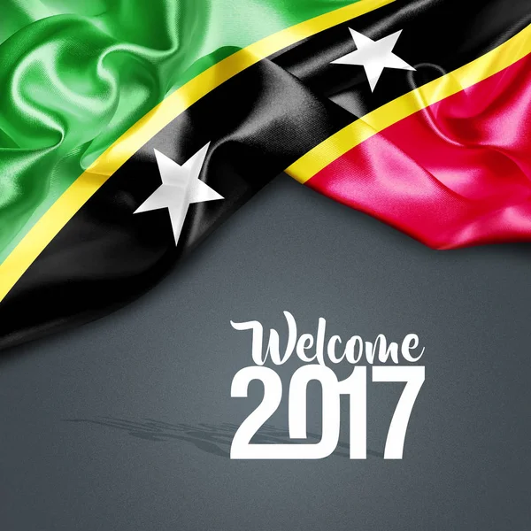 2017 Nieuwjaar in Saint Kitts en Nevis — Stockfoto