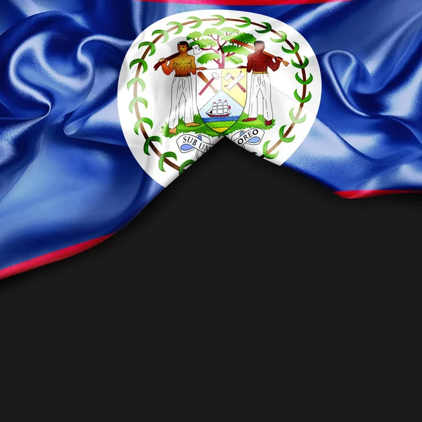 Agitant le drapeau de Belize — Photo