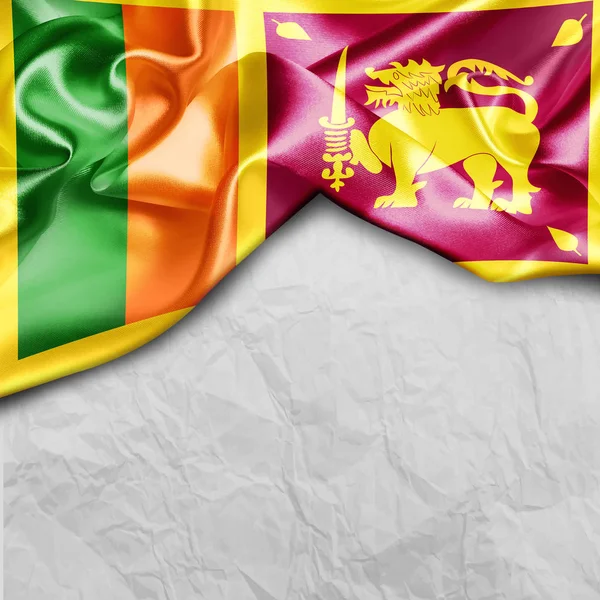 Waving flag of SriLanka — Stock Photo, Image