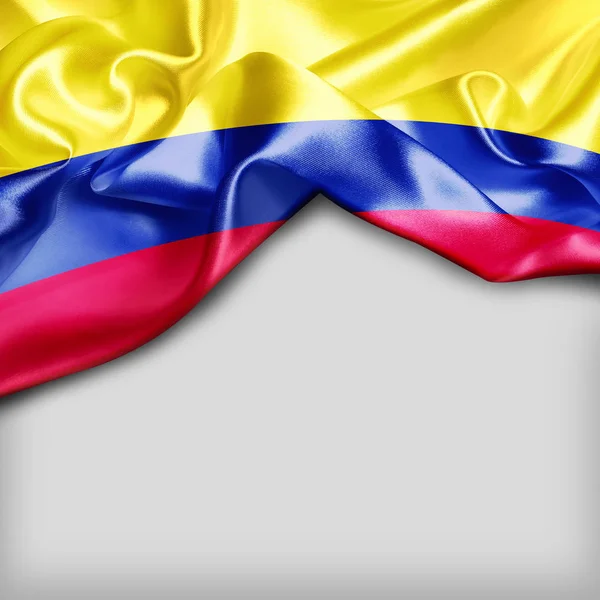 Waving flag of Colombia — Stock Photo, Image