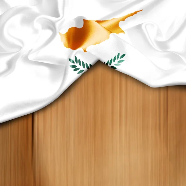 Ondeando la bandera de cyprus —  Fotos de Stock