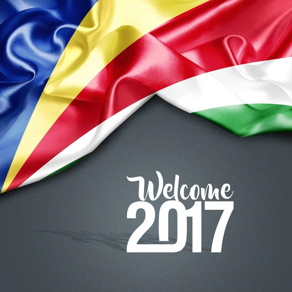 2017 Nieuwjaar in Seychellen — Stockfoto